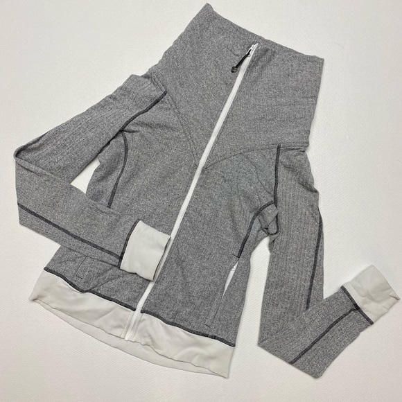 Lululemon Be Present Jacket in Heathered Herringbone Size 10 VGUC - Picture 2 of 15